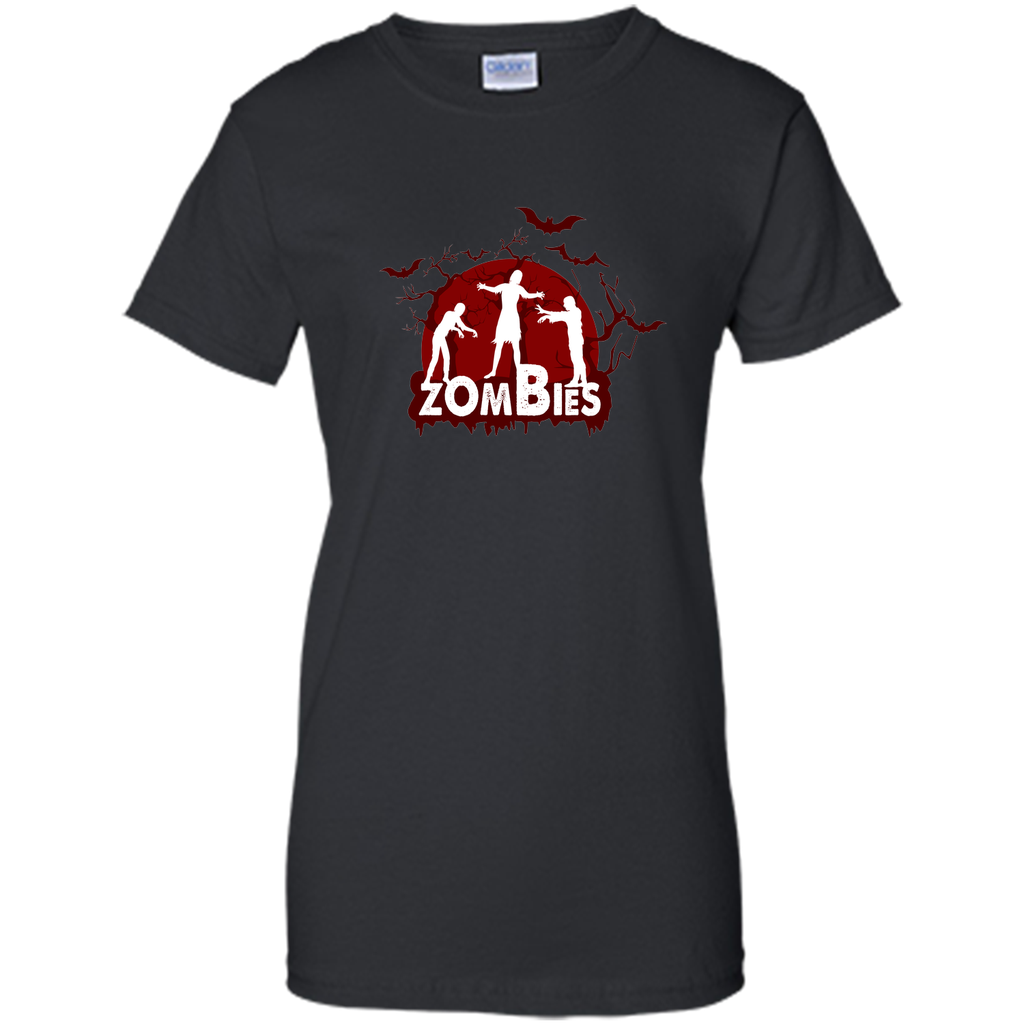 welcome to homeland of zombies, halloween t shirt Ladies Custom