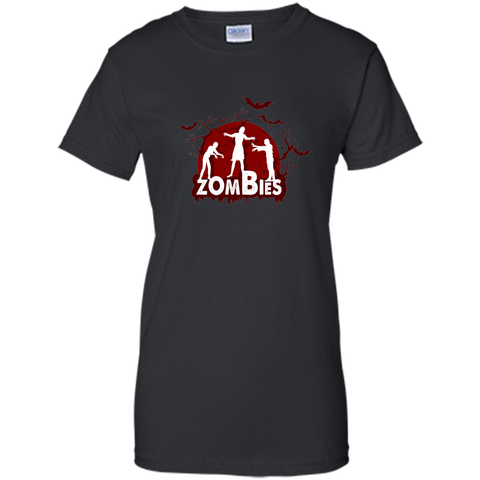 welcome to homeland of zombies, halloween t shirt Ladies Custom