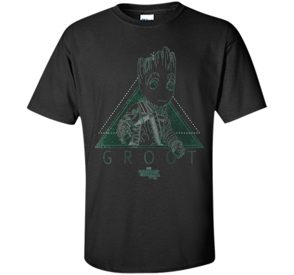 Marvel Groot Guardians of Galaxy 2 Triangle Graphic T-Shirt