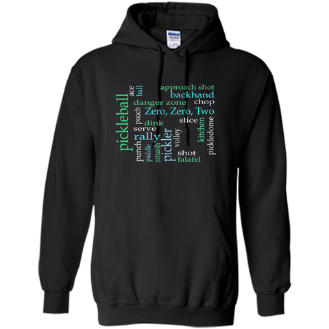 Pickleball Jargon Words t-shirt for Pickler