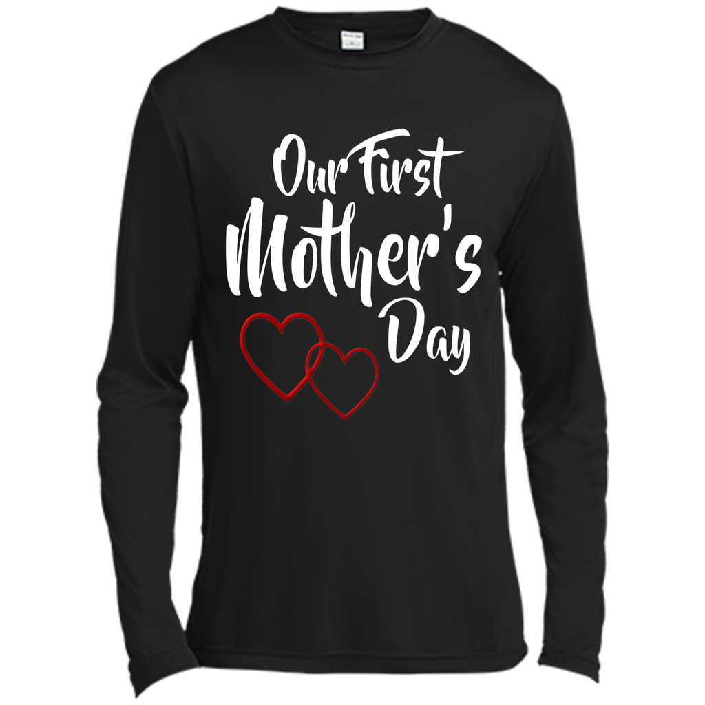 cute our first mothers day lovely hearts shirt mothers day