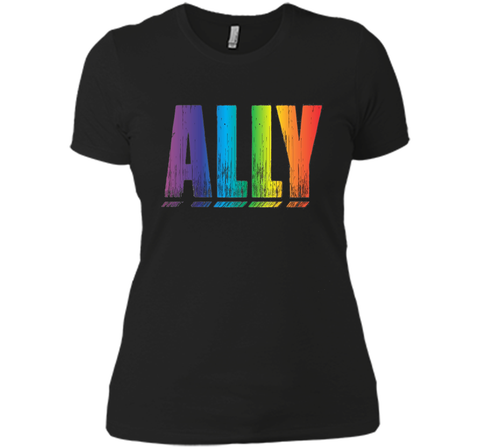 Proud LGBT Ally Rainbow Gay Pride Support T-Shirt