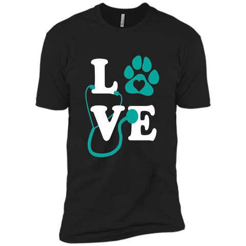 love veterinary medicine shirt cute letters pawprint gift