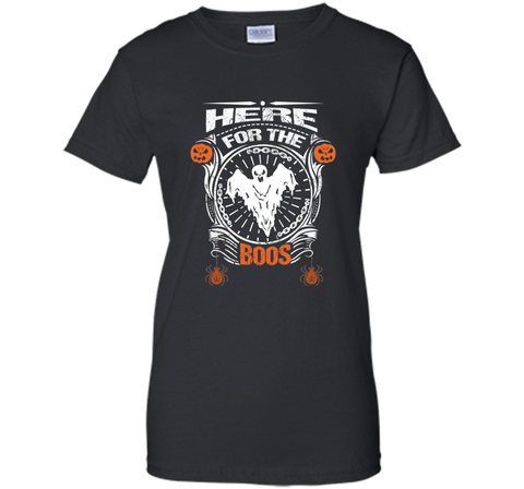 Boos Tshirt Halloween Ghost and Spider Tshirt Ladies Custom