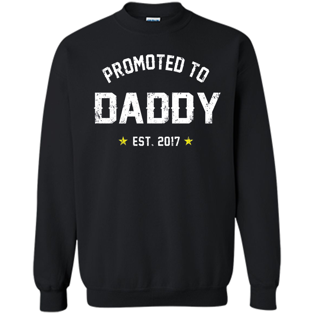 Men's Promoted To Daddy Shirt Gift For New Dad Est. 2017 T-Shirt