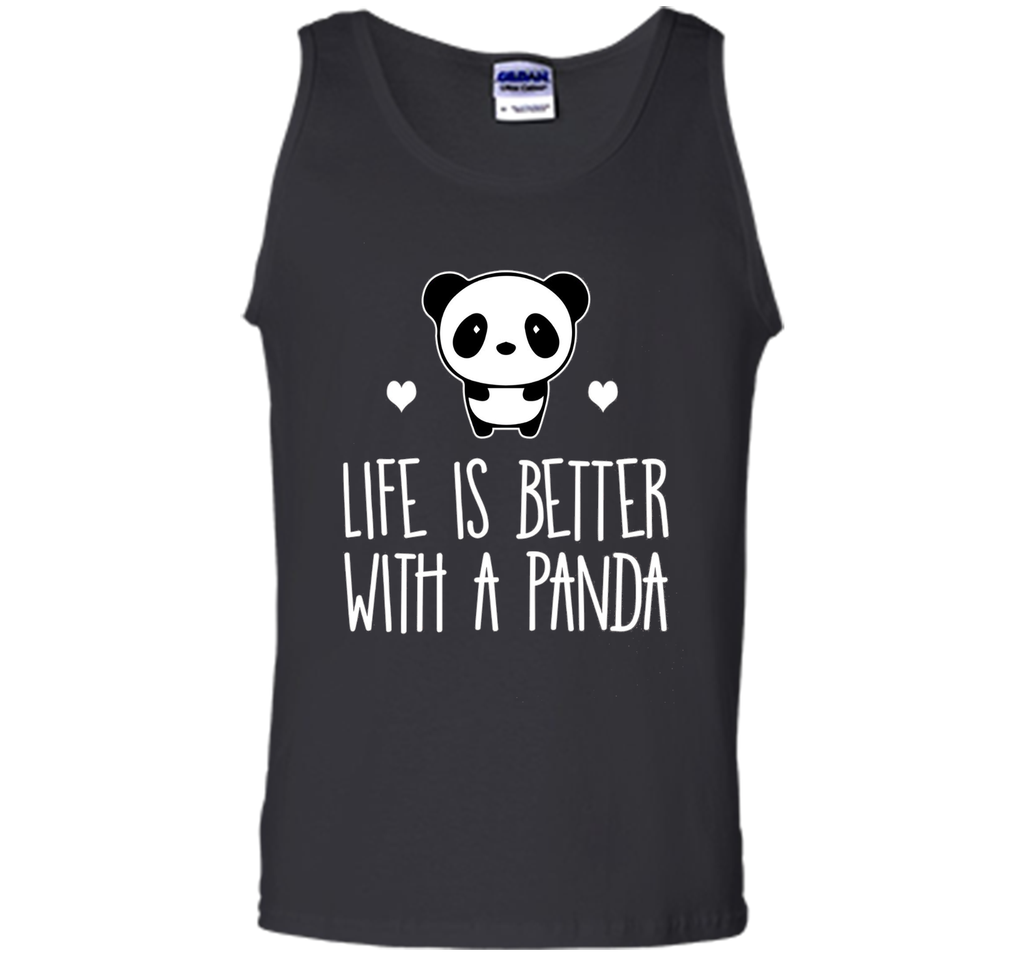 Life Is Better With A Panda Animal Bear Hearts T-Shirt