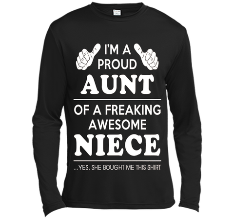 Light Color T-Shirt - Proud Aunt Of A Freaking Awesome Niece