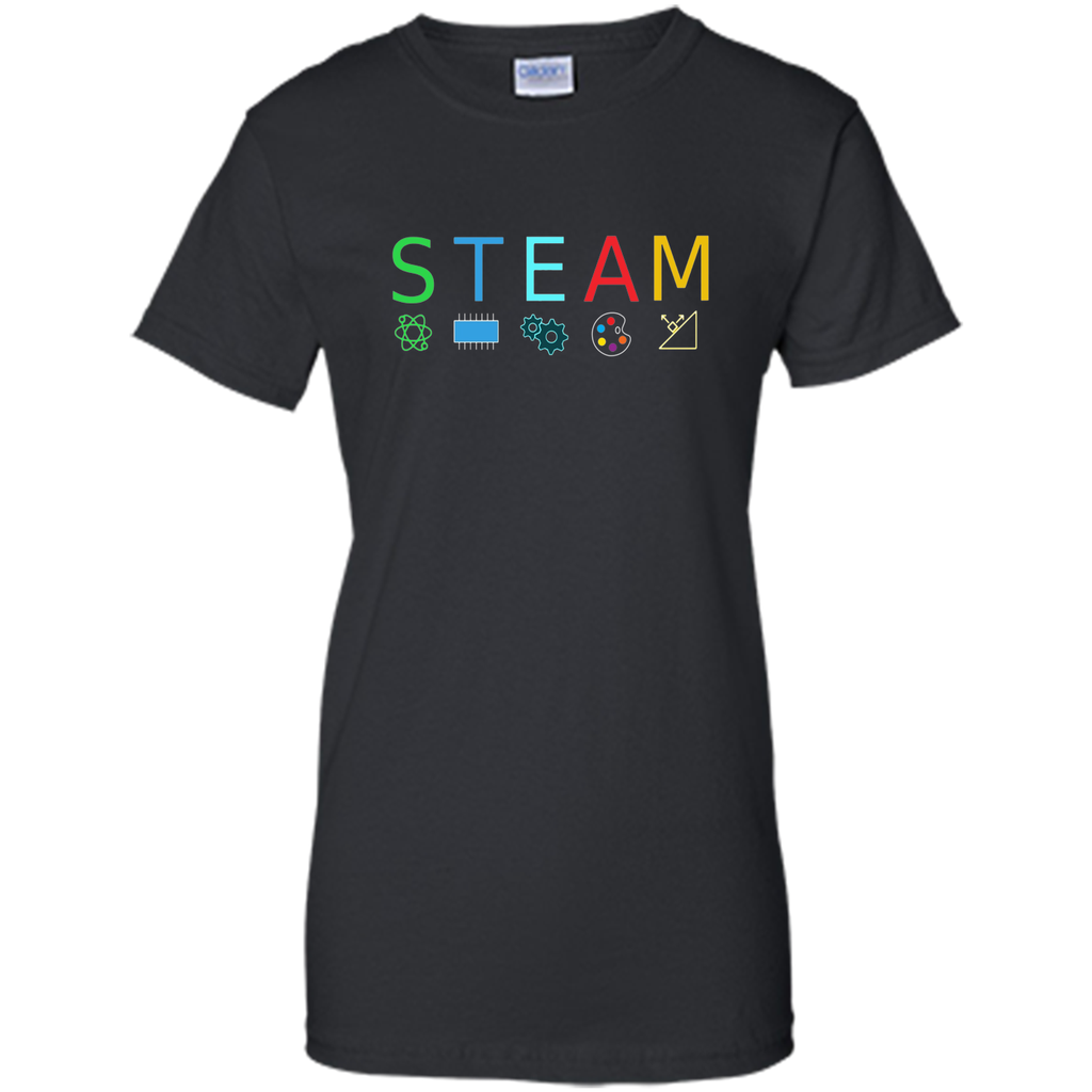 STEAM Symbols T- Shirt STEM Science Engineering ART Math Tee