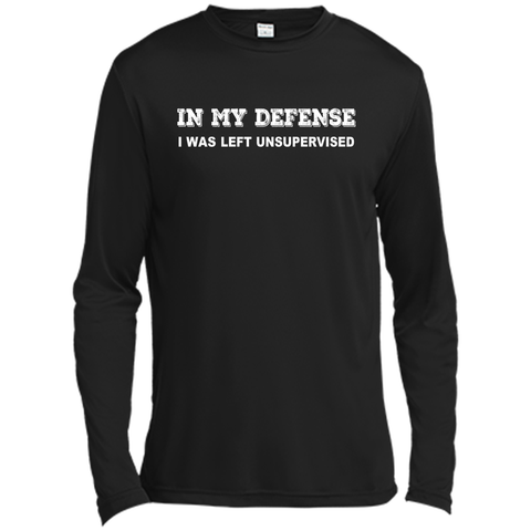 IN MY DEFENSE I WAS LEFT UNSUPERVISED T-SHIRT - GIFT IDEA