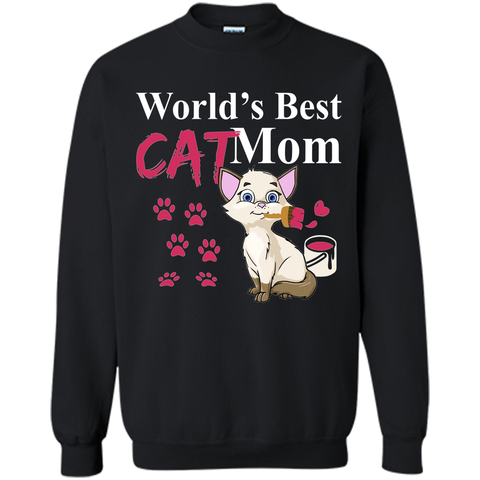 Worlds Best Cat Mom - Cat Lovers Mother's Day Gift Tee Shirt