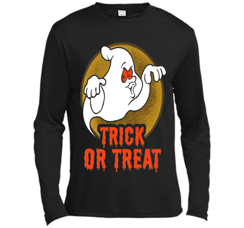 Funny Halloween Trick-or-Treat T-Shirt Ghost Tee cool shirt Long Sleeve Moisture Absorbing Shirt