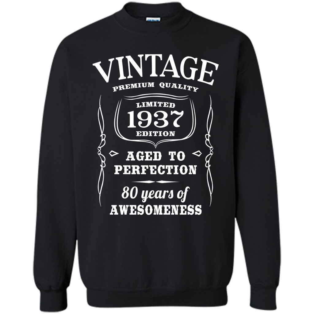 80th Birthday Gift T-Shirt Limited 1937 Edition