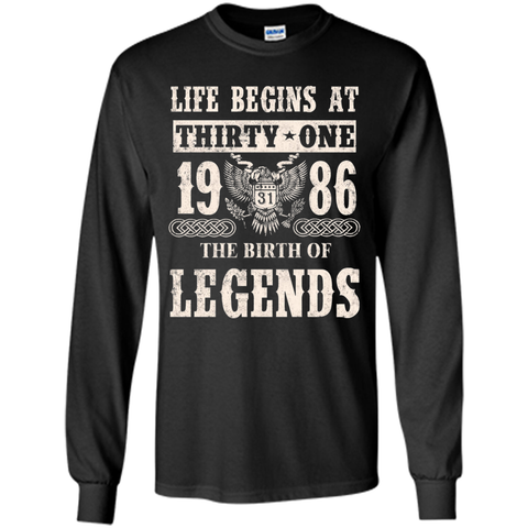 Life Begin At Thirty-One 1986 T Shirt