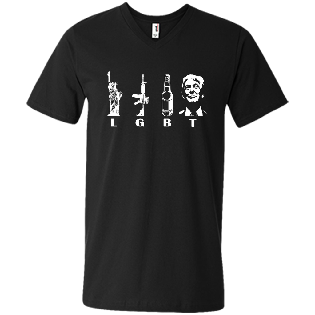 Liberty Guns Beer Trump Support shirt Parode Funny LGBT