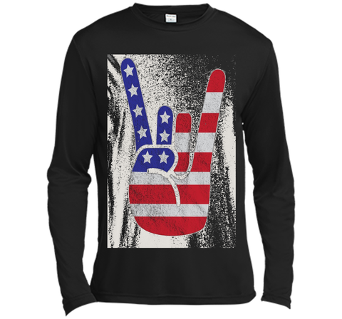 Premium Vintage American Flag Big Rock Sign America Shirt