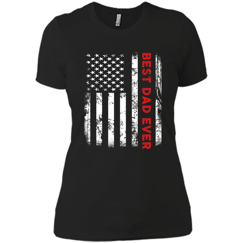 Men's Best Dad Ever American Flag Tshirt For Fathers Day