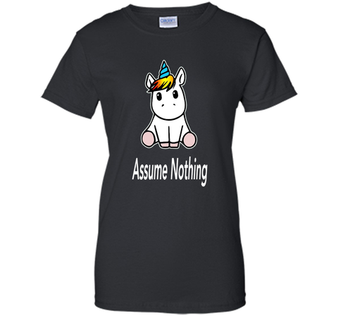 Unicorn Dab Assume Nothing Transgender Pride T-Shirt shirt