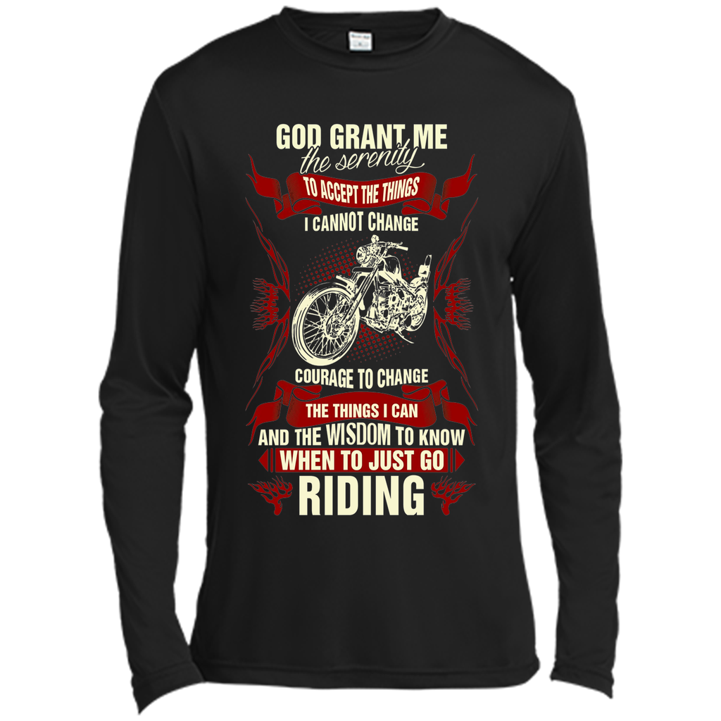 God Grant Me Serenity To Accept The Things Riding T shirt