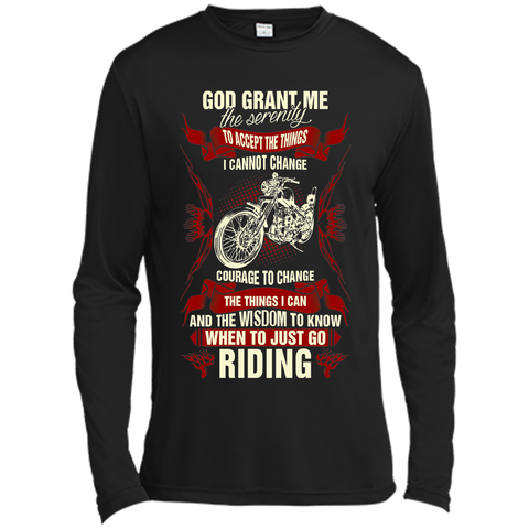 God Grant Me Serenity To Accept The Things Riding T shirt