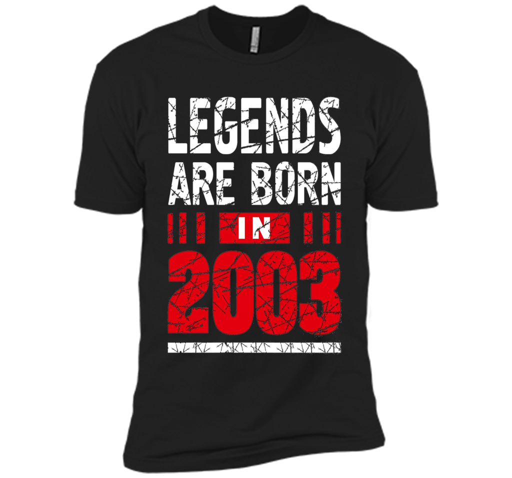 Legends Are Born in 2003 T Shirt Birthday Teenager Gift 14th
