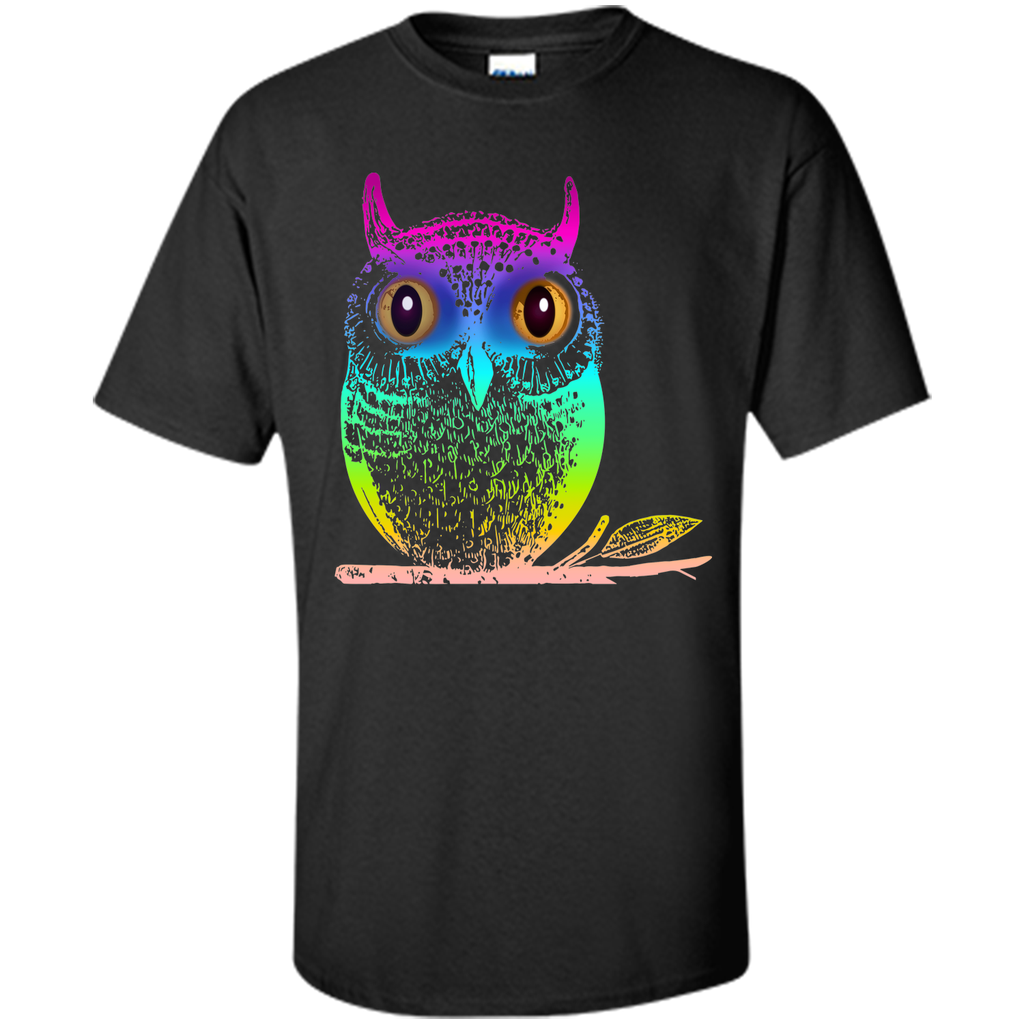 Sexy Big Colorful Owl 2017 T Shirt