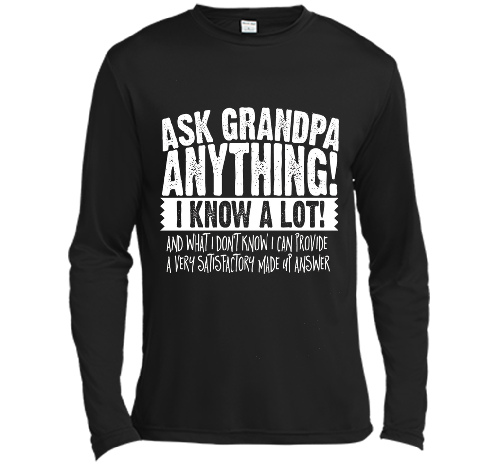 Men's Ask Grandpa Anything T-Shirt Funny Gift for Father's Day Tee