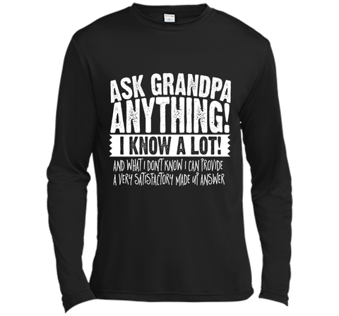 Men's Ask Grandpa Anything T-Shirt Funny Gift for Father's Day Tee
