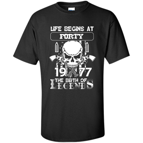 Life begins at forty 1977 The birth of legends T-Shirt cool shirt