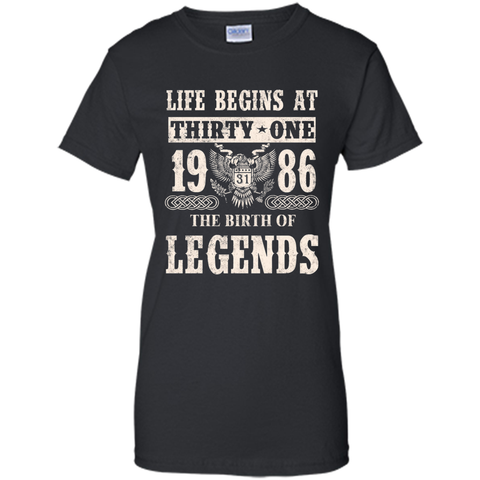 Life Begin At Thirty-One 1986 T Shirt