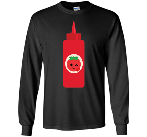 Ketchup Sauce Emoji Flirt & Kiss Shirt Catsup T-Shirt Tee