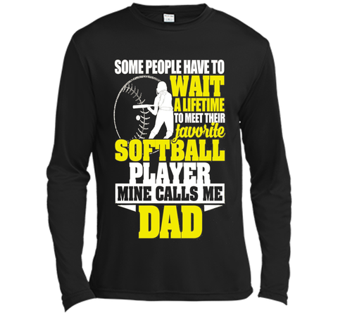 Softball Player Mine Calls Me Dad Shirt Fathers Day Gifts