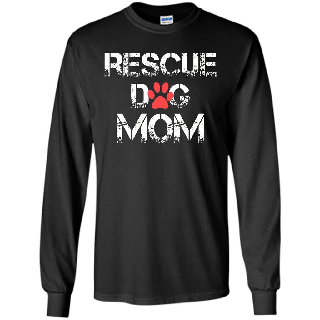 RESCUE DOG MOM Tshirt - mother's day