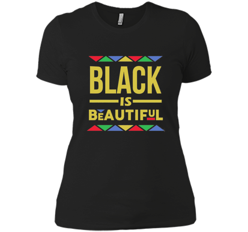 Black is Beautiful African Pattern Black Pride T-Shirt