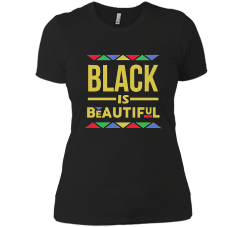 Black is Beautiful African Pattern Black Pride T-Shirt