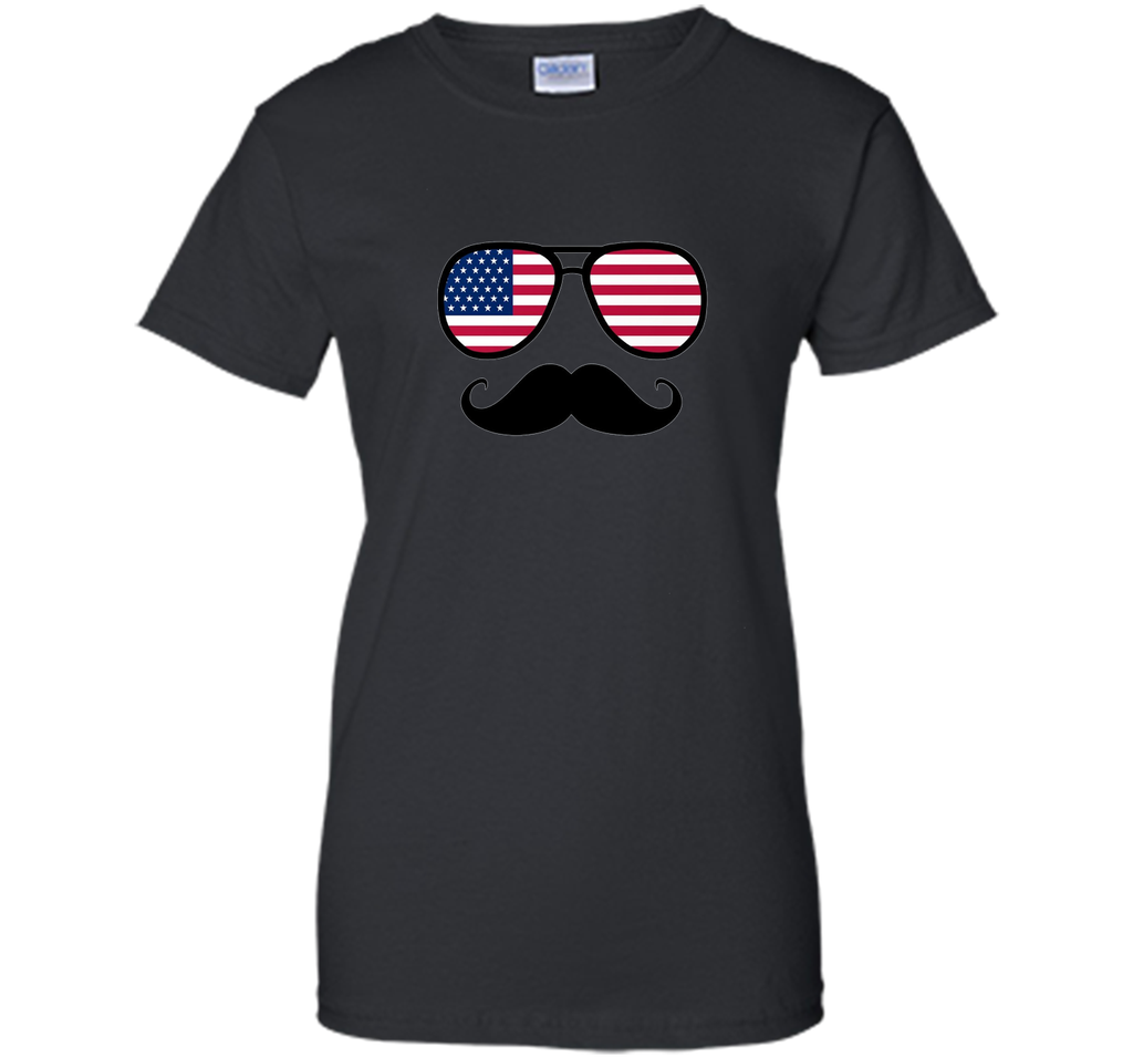 Funny Glasses Flag Shirt 4th of July for Men Women Kids