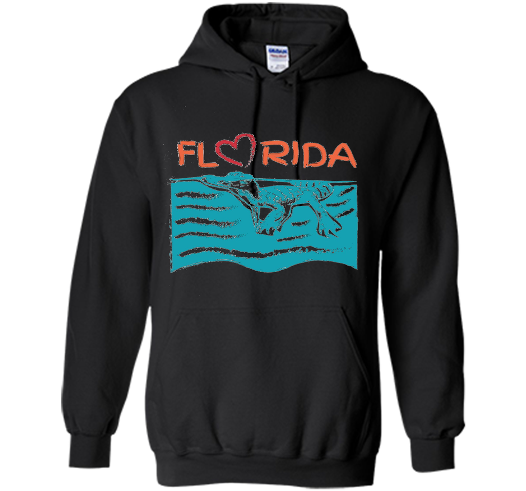 Florida Swimming Alligator Souvenir T-shirt