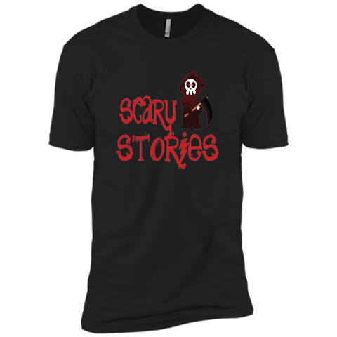 Death and scary stories halloween Next Level Premium Short Sleeve Tee
