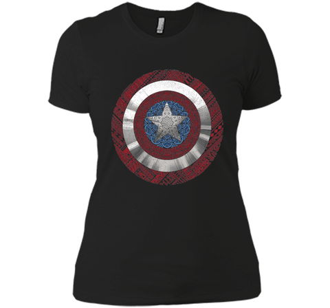 Marvel Captain America Avenger Ornate Shield Graphic T-Shirt