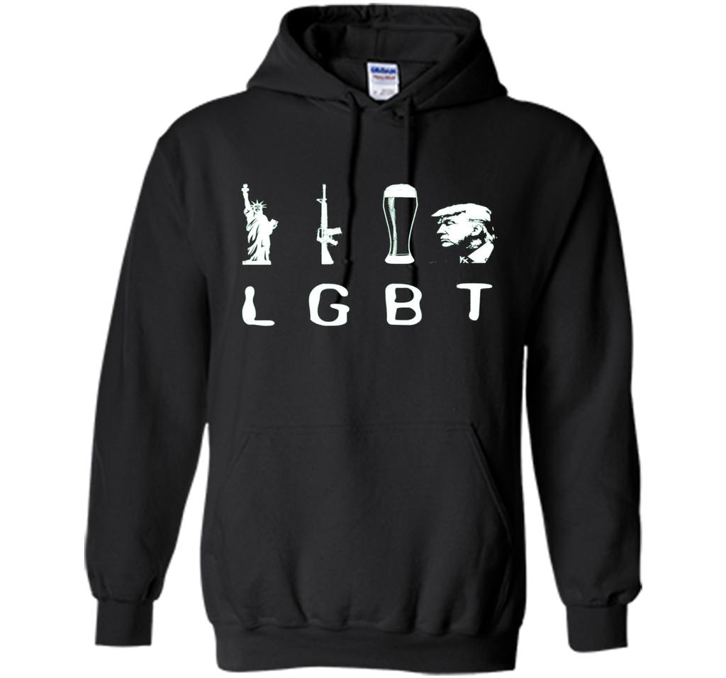 Liberty Guns Beer Trump T-Shirt Funny LGBT Shirt