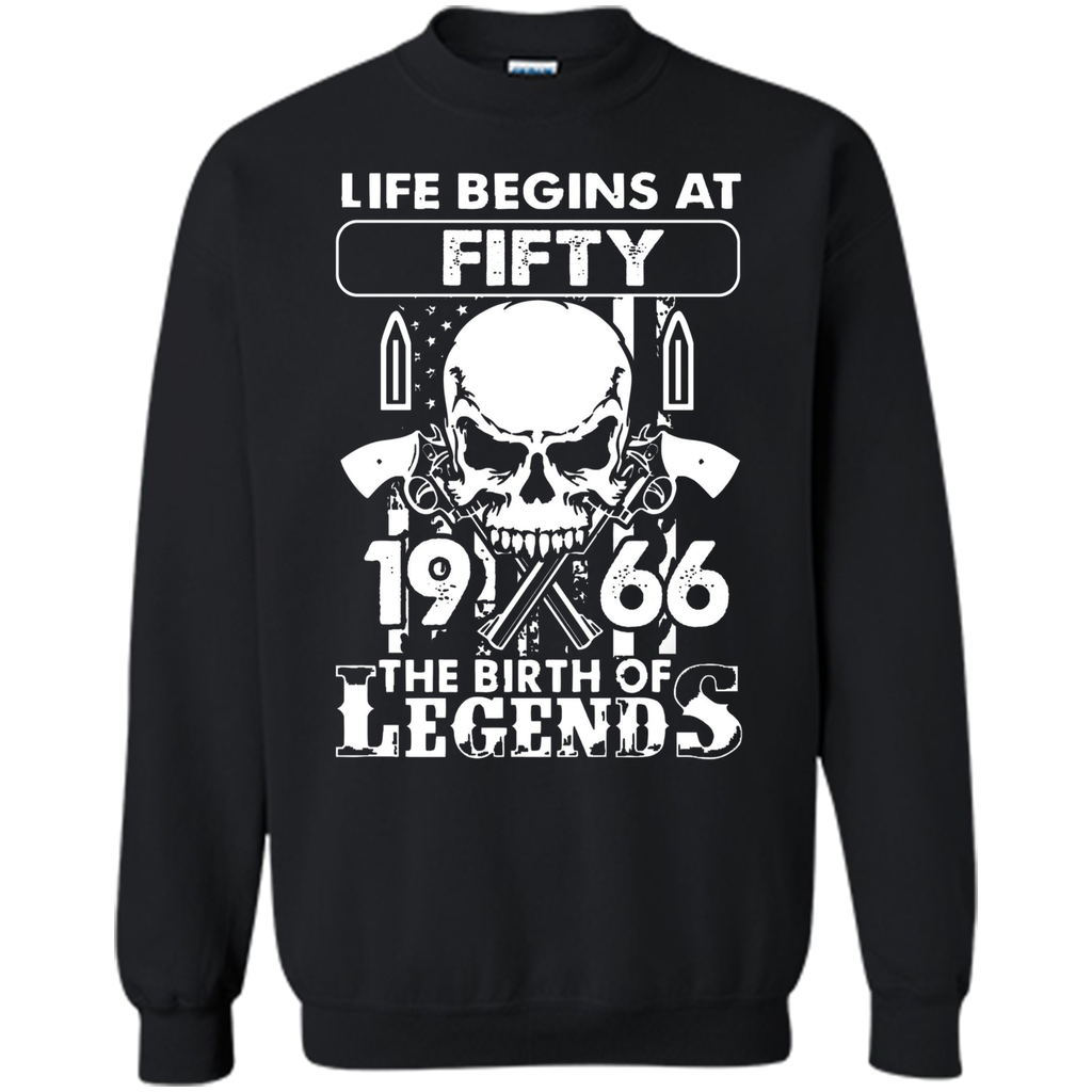 Life Begin At 50 - 1966 Birth Legends 50th Birthday T-shirts