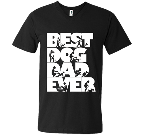 Men's Men's Funny Best Dog Dad Ever T-shirt Dog Lovers