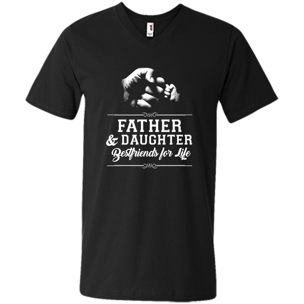 Men's Father Daughter Friends Fist Bump TShirt Dad Father's Day T
