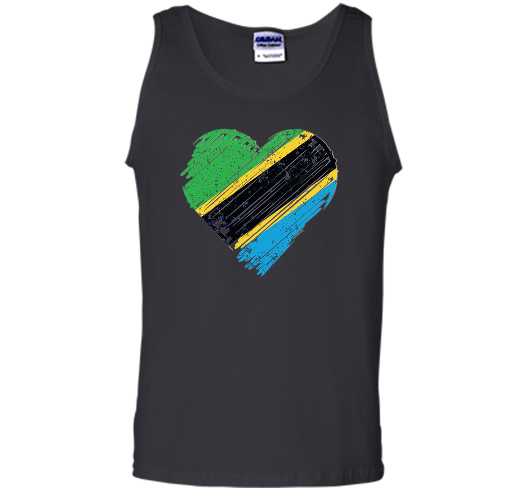 Tanzania Flag Shirt Heart Flag Of Tanzania T Shirt