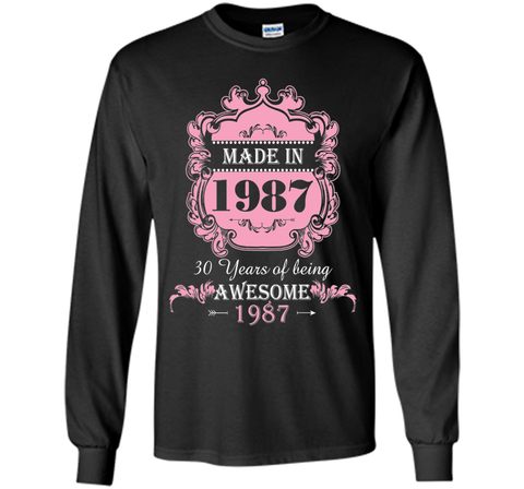 Made In 1987 T Shirt- 30 Years Old 30th Birthday Gift