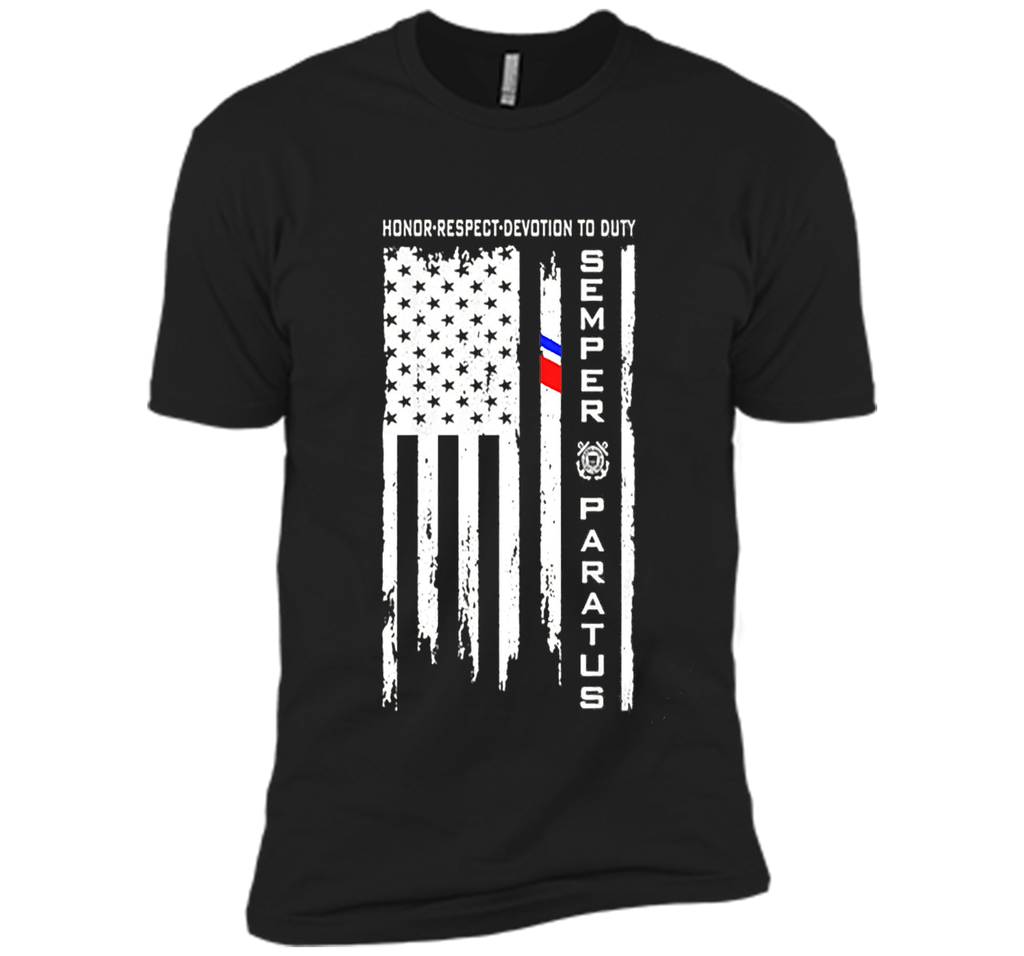 US Coast Guard American Flag - Semper Paratus Tshirt cool shirt