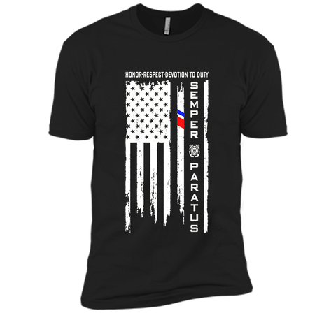 US Coast Guard American Flag - Semper Paratus Tshirt cool shirt