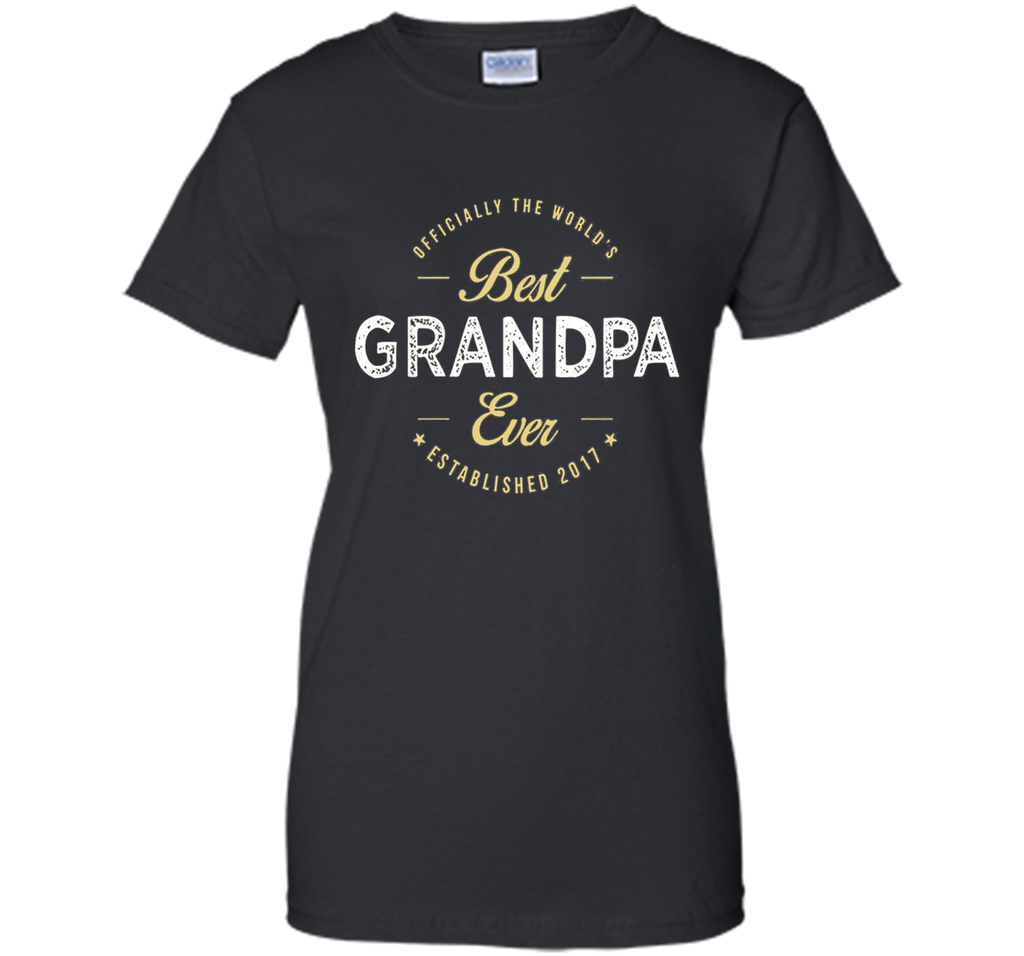 official the worlds best grandpa ever established 2017 shirt