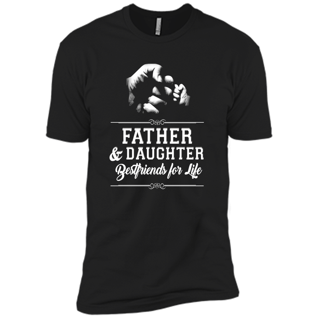Men's Father Daughter Friends Fist Bump TShirt Dad Father's Day T