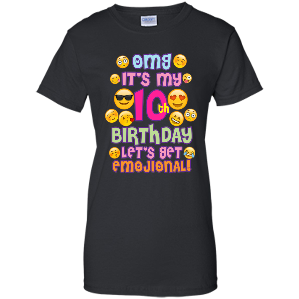 Emoji Shirt For Girls Birthday 10 Ten Year Old Emoji Fun
