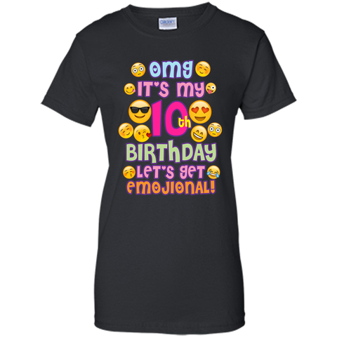 Emoji Shirt For Girls Birthday 10 Ten Year Old Emoji Fun